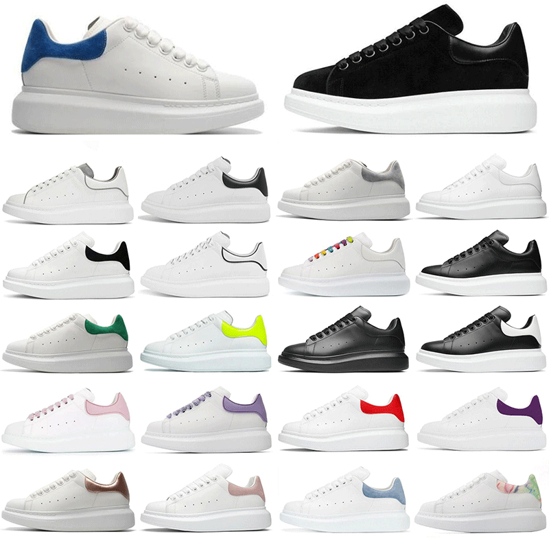 

[With Box]2021 high quality designer mens womens casual shoes Lace Up leather espadrilles flats platform oversized espadrille flat sole mc m, Black