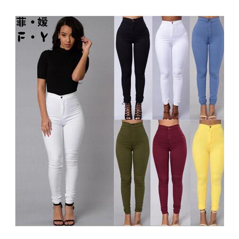 

Women' Pants & Capris YL Brand 2021 Spring Autumn Women Fashion Slim Trousers Solid Pocket Skinny Long Bottoms Overalls 6 Colors -2XL, Black