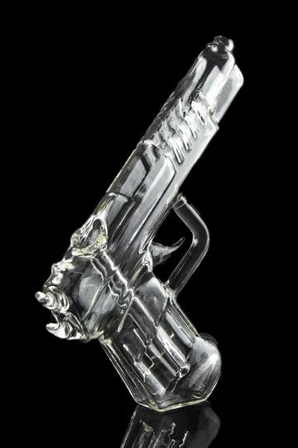

Hand Held Colored Glass Gun Bubbler Smoking Gun Glasses Oil Burner Pipe Water Bongs Tobacco Dry Herb Pipes