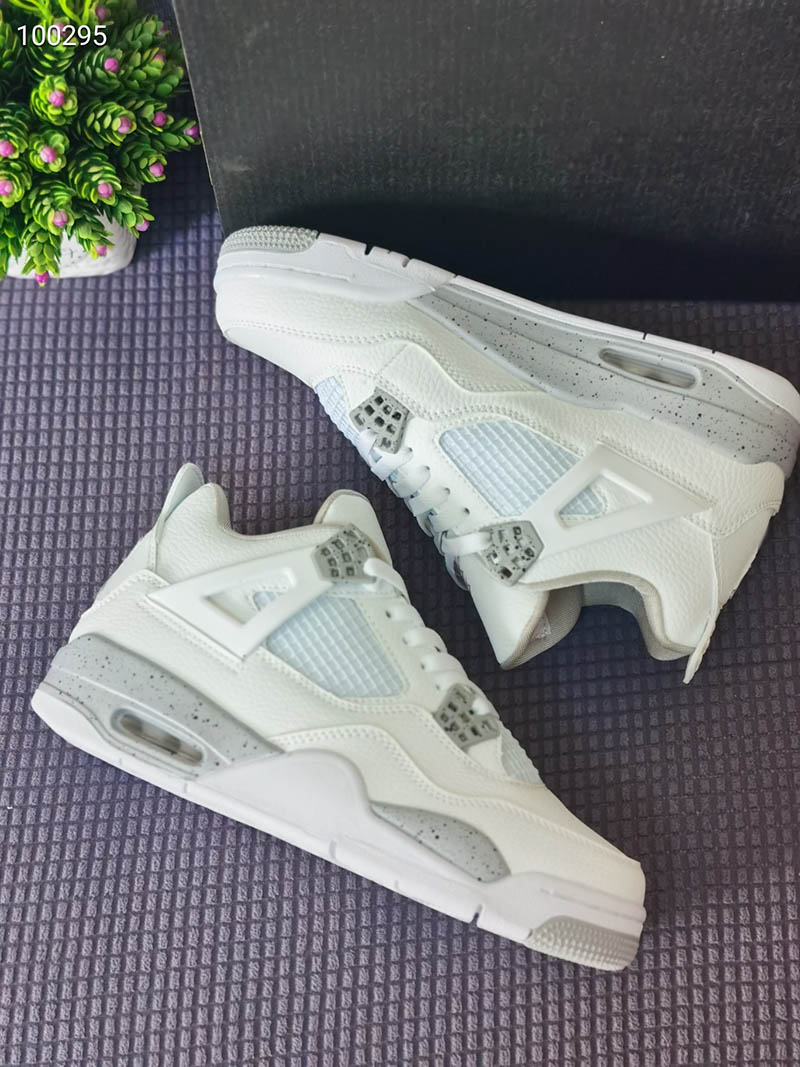 

Men Shoes 4 4s White Oreo Tech Grey Black Fire Red Athletic Sports Sneaker Good Quality Jumpman mens trainers size 8-13