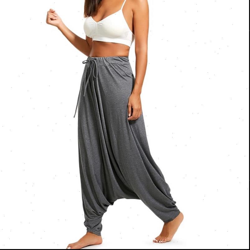 

women capris drop crotch baggy harem pants with drawstring casual loose plus size full length hippie balloon trouser s 2xl, Black;white