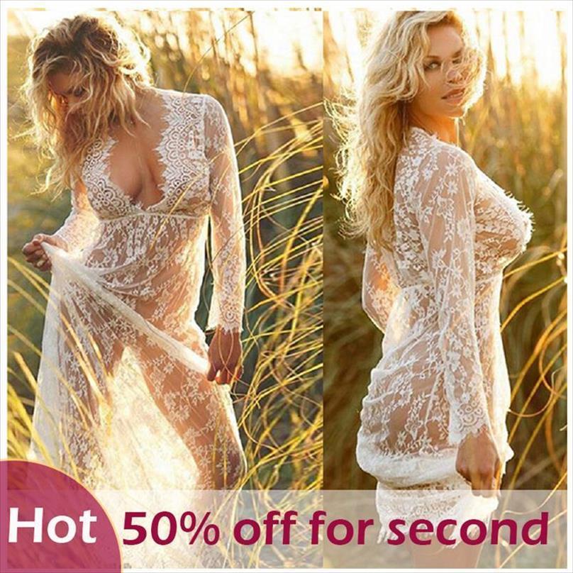 

summer floral lace transparent women dresses bikini cover up playa vestido swimsuit flowy embroidery maxi beach swimwear wear, Black;gray