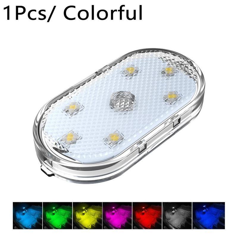 

Interior&External Lights Colorful Led Charging Reading Light Car Styling Night Indoor Ceiling Mini Rgb 5v