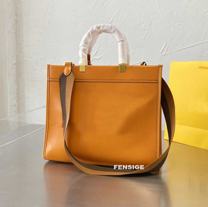 

Designer double handles Tote Bag Sunshine Shopper Roma women Leather bags Orange shopping bag totes handbags Crossbody Ladies Purse, #1