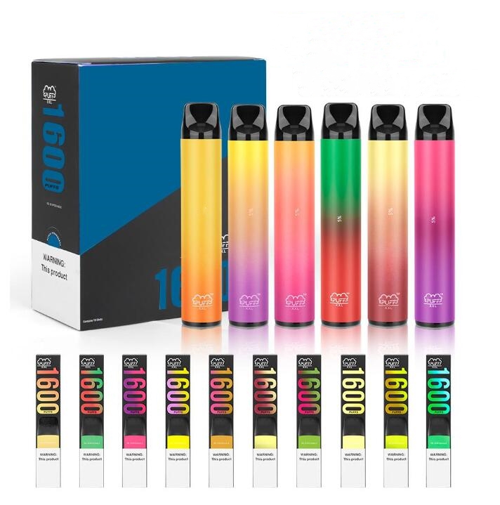 

PUFF XXL PuffBars cigarette Disposable Vape Pods 850mAh Battery 1600 puffs disposabl e cigarettes Prefilled Plus bang posh air bar max lux