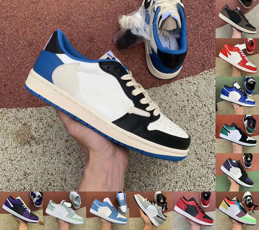 

Jumpman 1 low Mens Basketball shoes JORDÃN Chicago Black Cyber shattered Backboard UNC 1s Cactus Jack Bred Toe Men Women trainers Sports Sne