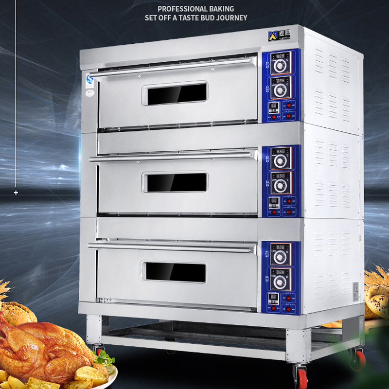 

Stainless Steel Electric Pizza Oven Cake Roasted Chicken Cooker Commercial Use Kitchen Baking Machine Food Processor