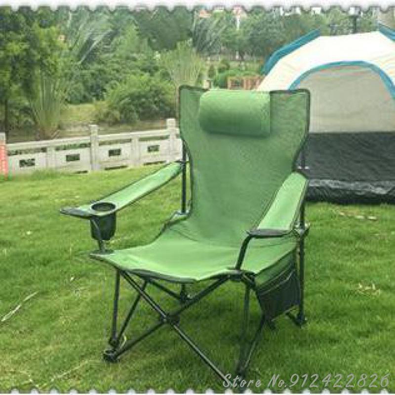 

Camp Furniture Outdoor Recliner Folding Portable Ultra Light Vehicle Actor Fishing Backrest Simple Beach Lunch Break Nap Chair Bed
