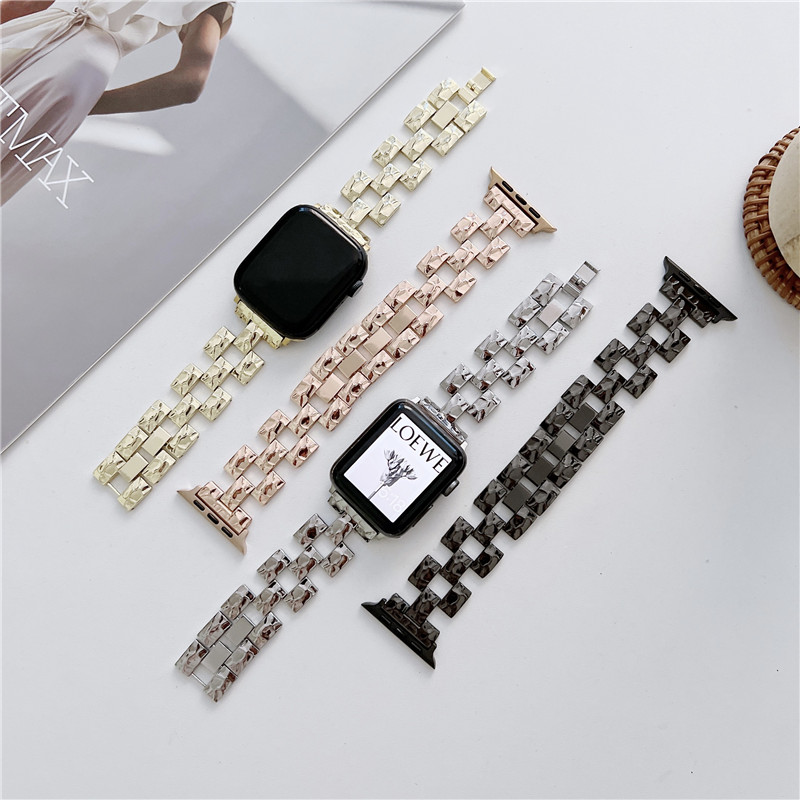 

Luxury Alloy Wrist Link Band Strap for Apple Watch Series 7 6 5 4 3 2 SE 41mm 45mm