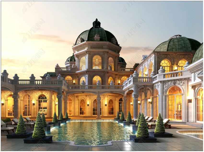 

custom photo mural 3d wallpaper on the wall European style palace architecture scenery home decor living room 3D wall murals wallpapers for walls in rolls, Non-woven wallpaper