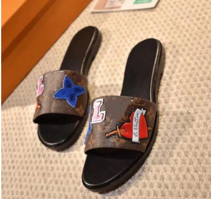 

Fashion women's casual sandals summer Leather beach shoes female Peep Toe slippers Good quality L4258