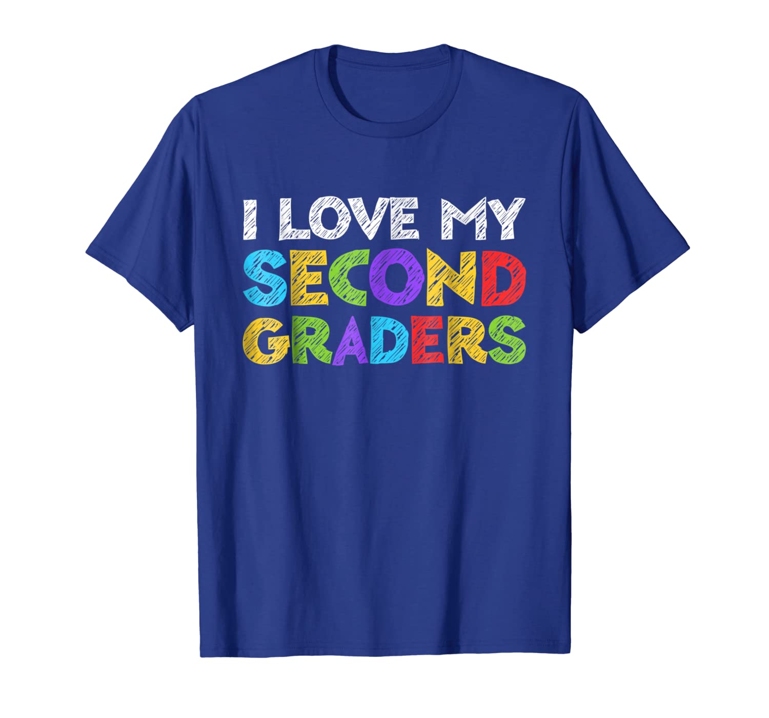 

i love my second graders t-shirt 2nd grade back to school, White;black