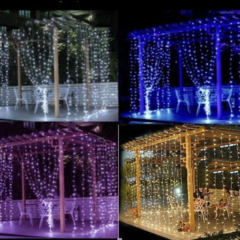 

Party Decoration 3Mx3M 300 LED Lights Outdoor Xmas String Fairy Curtain Garlands Light Lamp Christmas Decorations For Home Wedding Decor