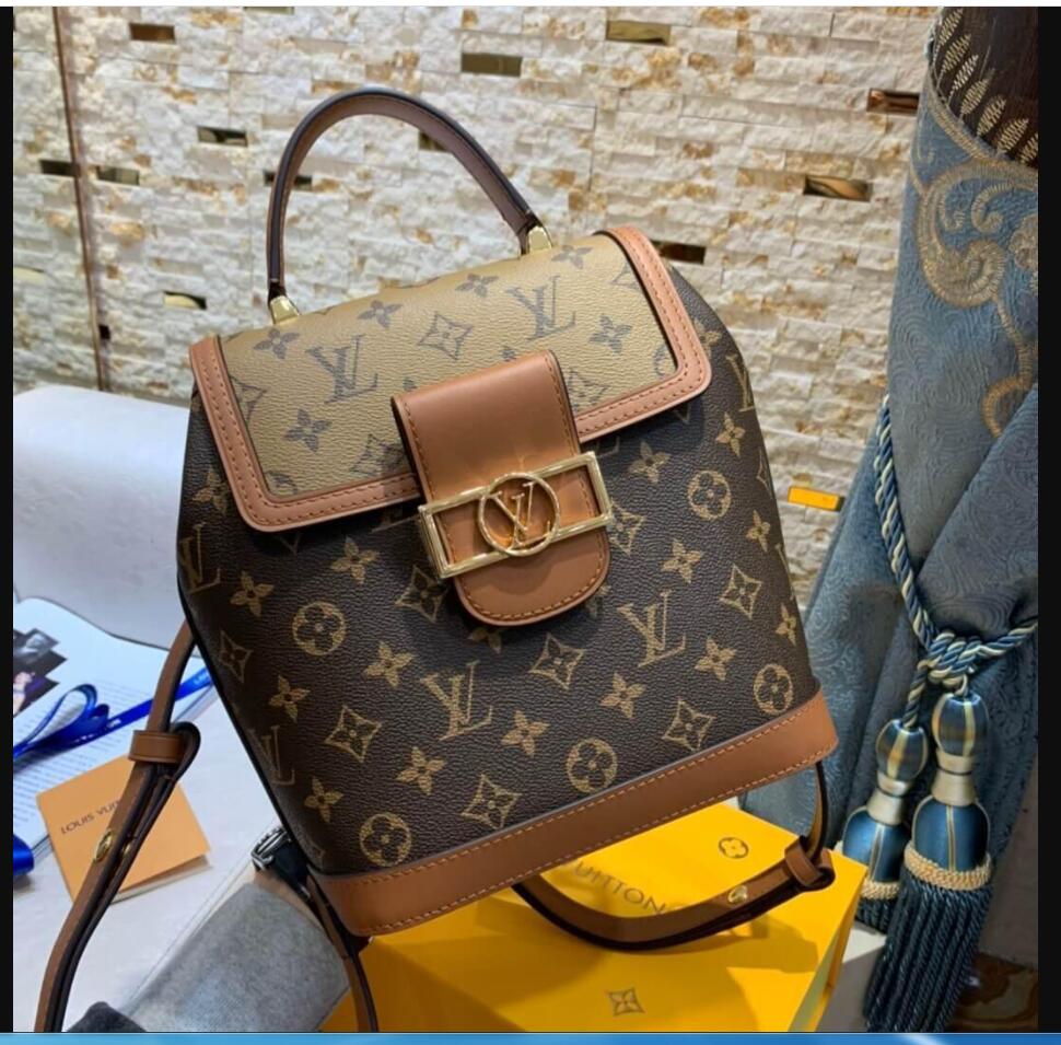 

Lv LOUIS BAG VITTON fashion Leather Bags Ladies Women Messenger Bag Luxury Shoulder Casual Backpack