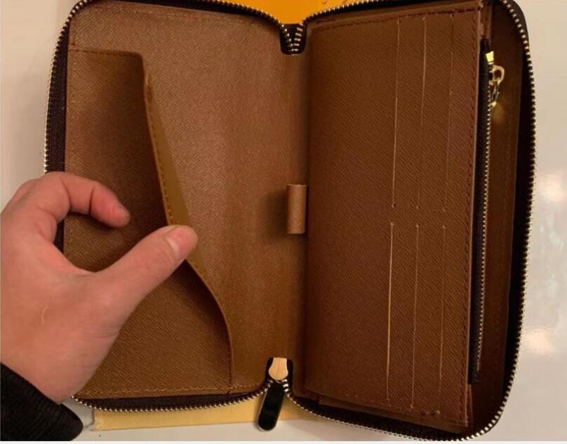 

M60017 ZIPPY WALLET Womens Zipped Key Coin Card Holder Daily Purse high-Long Zipper Wallets Women Zip Clutches Bag NO BOX, Black