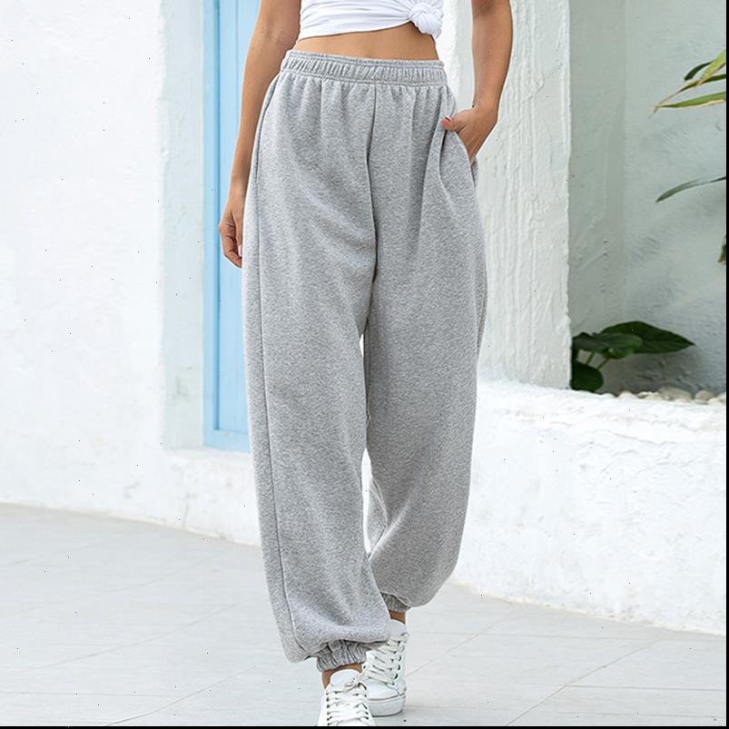 

sweatpants women womens pant autumn casual loose harem pants solid fashion hip hop high waist baggy trousers s xxl, Black;white