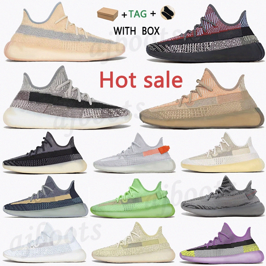 

2021 fade kanye v2 west Cinder reflective earth Oreo running shoes Runner desert sage yecher Yechei lzyon Black Static men women sportsyH4i#
