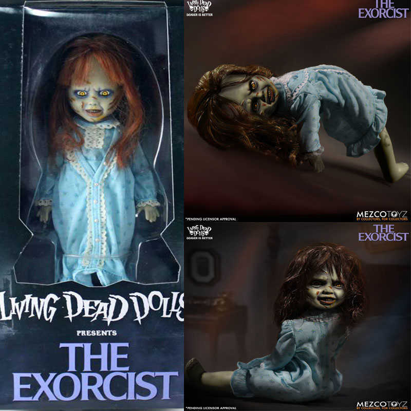 

12inch 30cm Mezco Horror Living Dead Dolls The Exorcist Joint Movable Action Figure Toy Horror Halloween Gift Q0722, No box