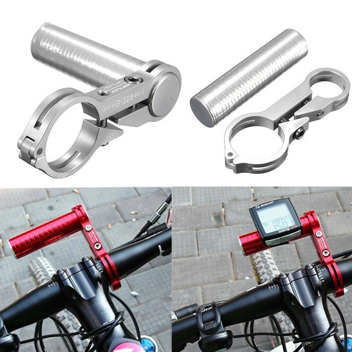 

Bike Handlebar Extended Bracket Headlight Mount Bar Flashlight Support Rack Alloy Fiber Stand