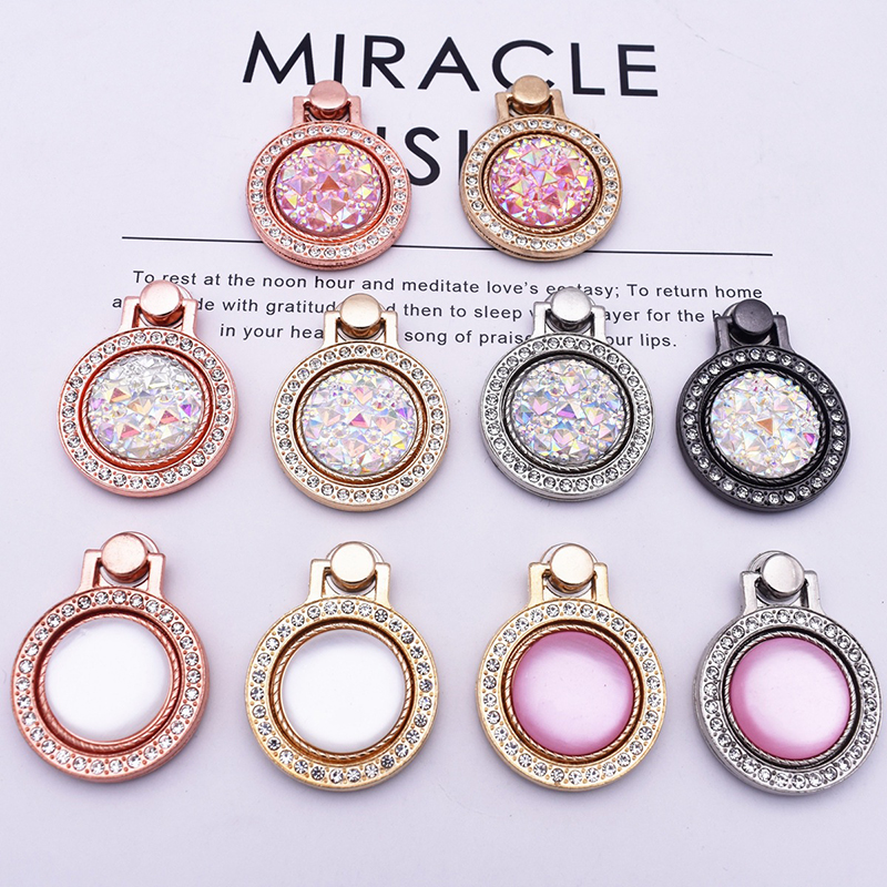 

Diamond Bling Metal Finger Ring Holder 360 Degree Mobile Phone Stand Buckle Bracket Mount for iPhone 12 13 Pro Max XS Samsung Huawei
