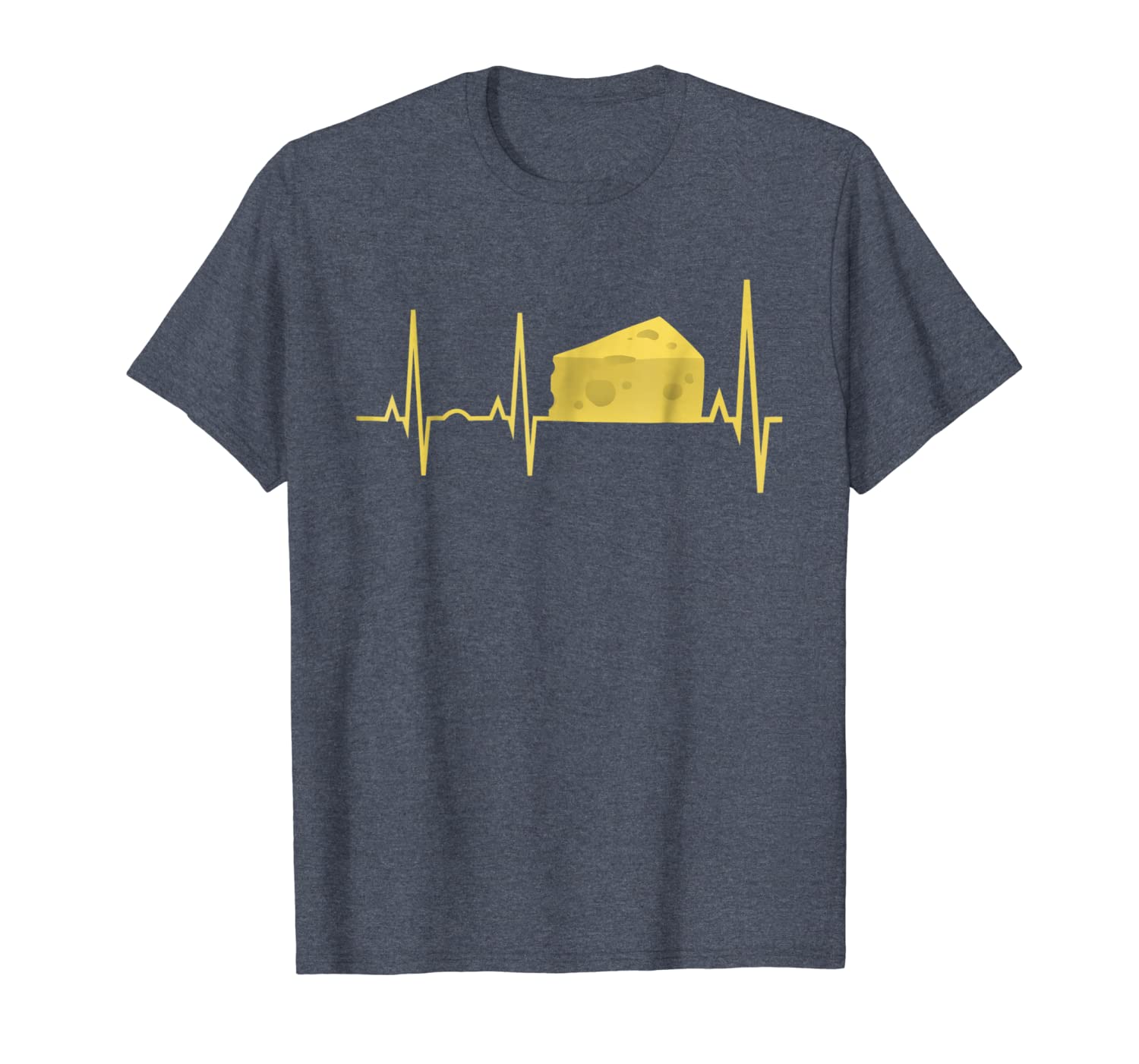 

cheese heartbeat shirt - funny cheese lover gift tee, White;black