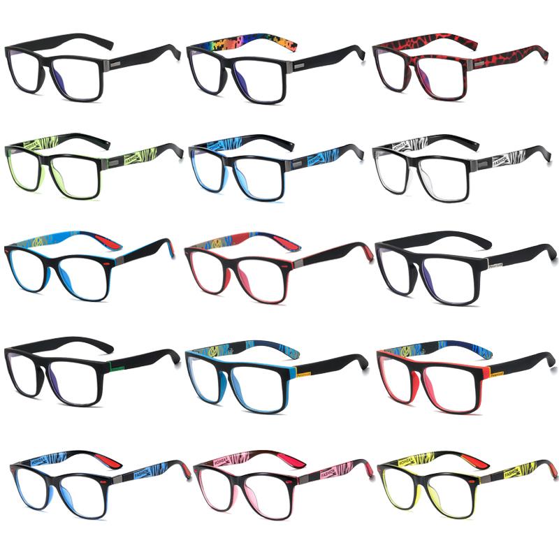 

Sunglasses With Bag Anti Blue Light Glasses Frame For Men Women Clear Lens Computer Gaming Eyeglasses Square Eyewear Anti-UV Optical