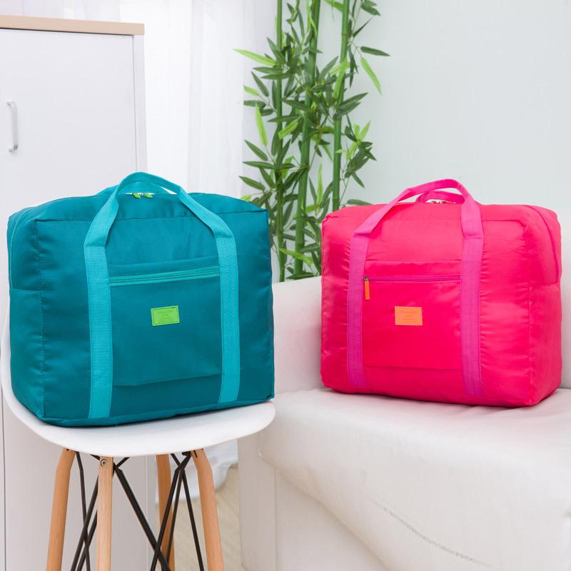 Duffel Bags Waterproof Nylon Jacquard Folding Travel Storage Bag Men And Women Luggage Clothes Large Capacity-image-700147002