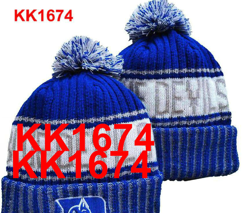 

2021 Duke Blue Devils Beanies Football Beanie Sports Street American Team Winter Wool Sport Knit HAT A0