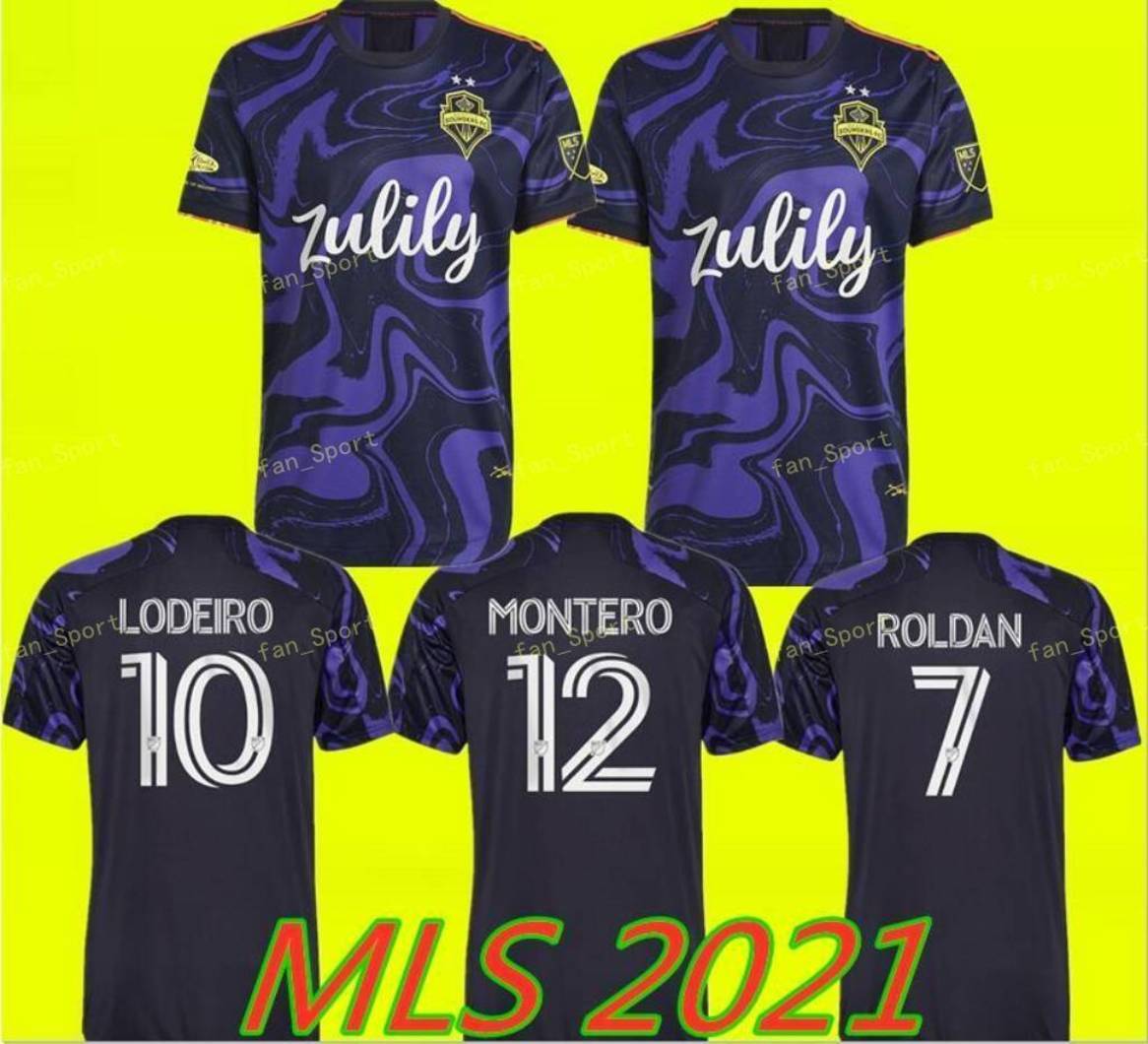 

MLS 2021 Seattle Sounders SOCCER JERSEYS away purple 21 22 Jimi Hendrix KIT Roldan Ruidíaz Lodeiro Montero MORRIS camisetas de fútbol football shirts MAILLOTS FOOT, Adult away