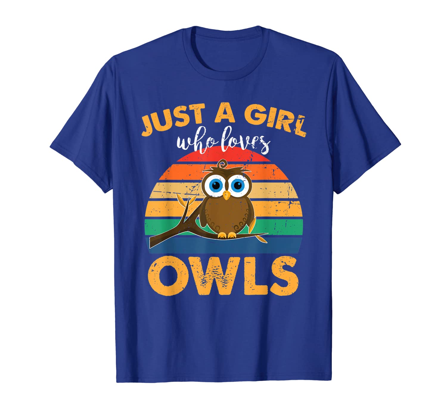 

Just a Girl Who Loves Owls tshirt Owl Lover Vintage, White;black