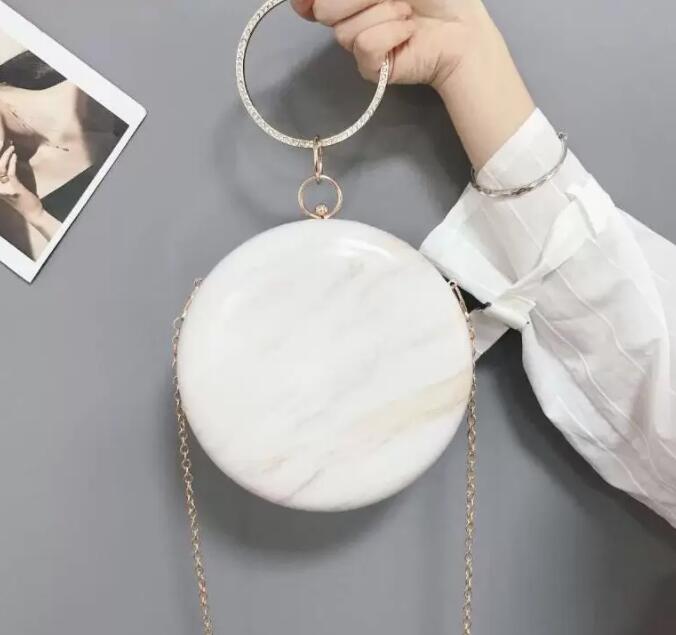 

HBP Golden Diamond Clutch Evening Bags Chic Pearl Round Shoulder Bags For Women 2020 New Luxury Handbags Wedding Party Clutch Purse 00344, Black