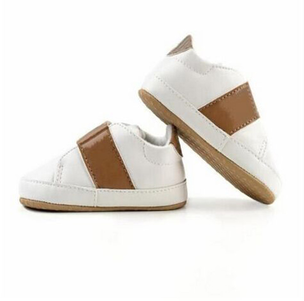 

Newborn Baby Boys Girls Soft Bottom First Walkers Casual Children Shoes Kids Loafers Toddler Shoe, White