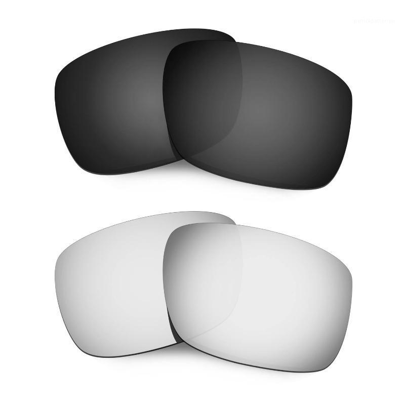 

Sunglasses HKUCO For Drop Point Polarized Replacement Lenses - Black&Silver 2 Pairs