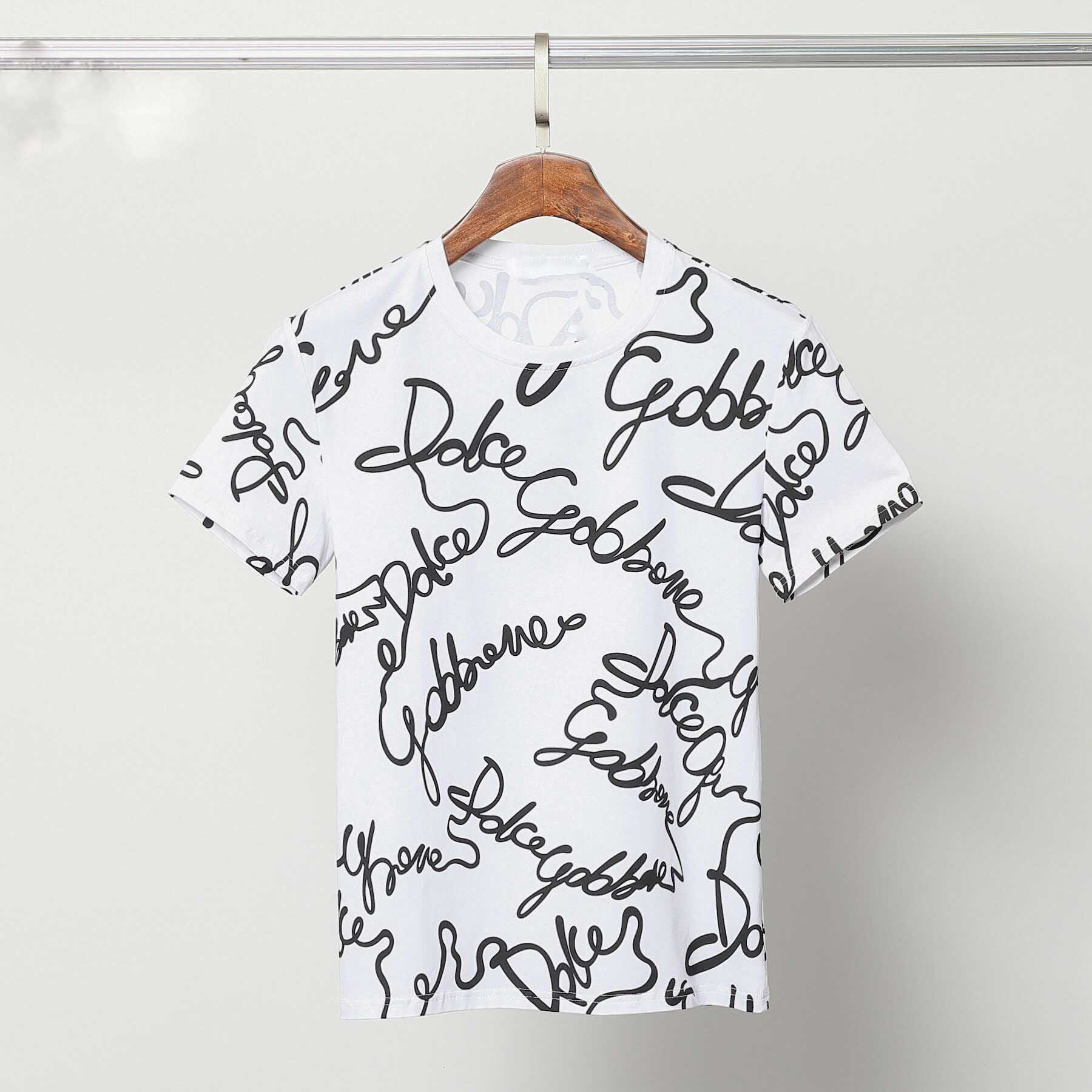 

Angels mens t shirt Clothing spray letter short sleeve spring summer tide brand men and women with the same casual all-match loose T-shirt trend, White;black
