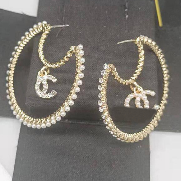 

22ss 16color 18K Gold Plated Brand Designers Letters Stud Earrings Crystal Geometric Fashion Women Rhinestone Pearl Earring Wedding Party Jewerlry Accessories