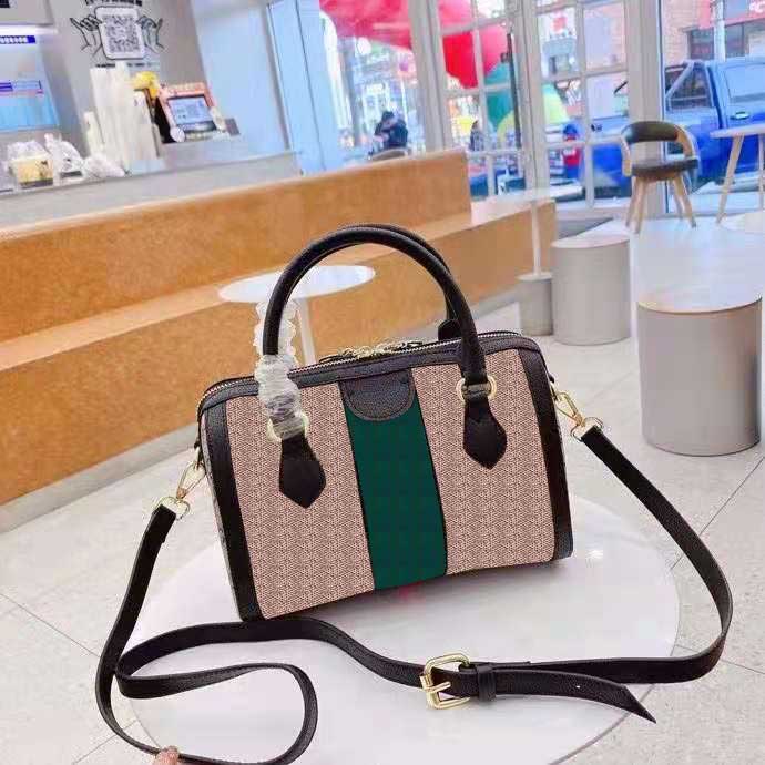 

Designer high quality bag Boston handbag 32cm and 23cm ladies luxury fashion classic portable pillow oblique female shoulder bags, 23cm brown