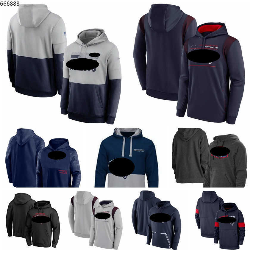 

New England Men Women Youth Patriot 2020 Salute to Service Sideline Therma Performance Pullover Football Hoodie, Black