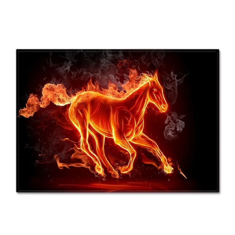 

Animal horse living carpet bed dining room floor mat pattern size, Q191017-a057