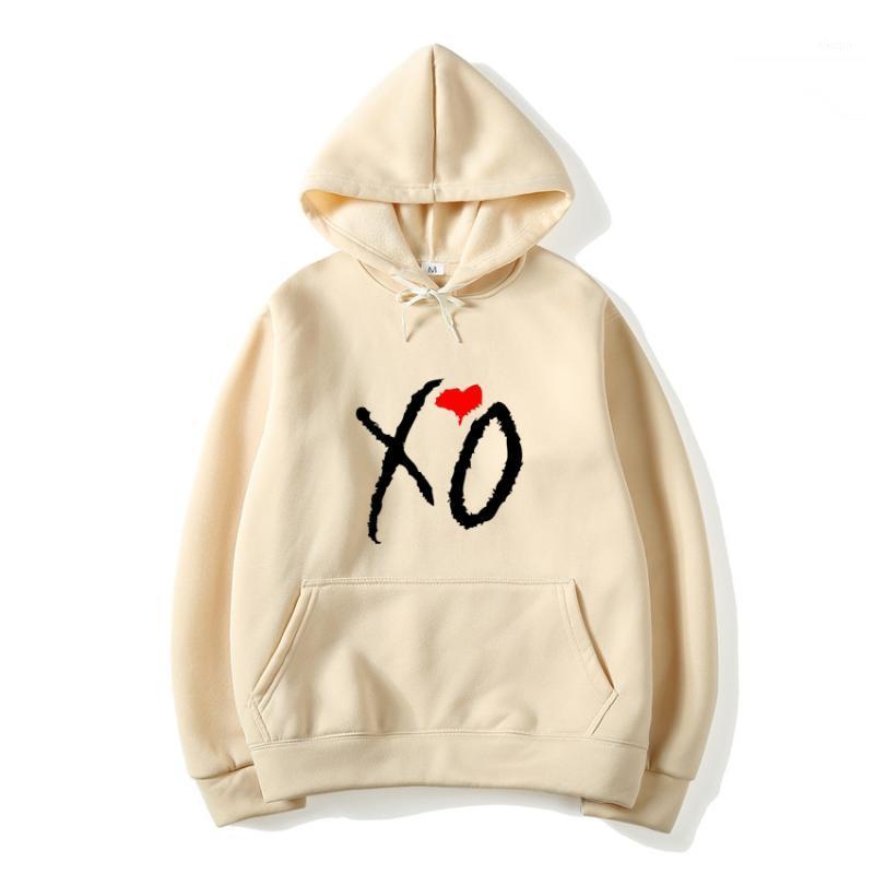 

The Weeknd Solid Color Printed Hoodies XO Fashion Letter Print Hooded Sweatshirt Men Women Harajuku Hip Hop Pullover Hoodie Tops1, Blue