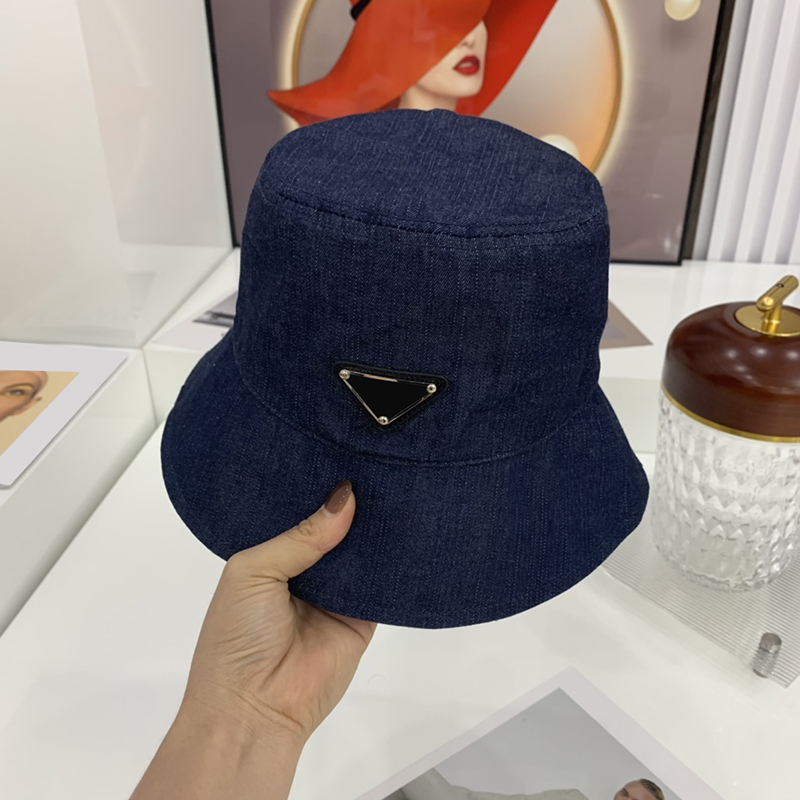

Fashion Bucket Hat Luxurys Designers Hats Men's Women's Winter Cap New Sunshade Caps neutral denim fabric Vintage good, Blue