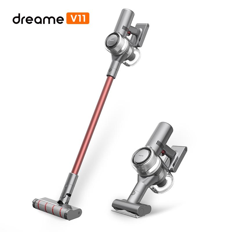 

Vacuum Cleaners Dreame V11 Wireless Cleaner Handheld OLED Display Portable Cordless 25kPa All In One Dust Collector Floor Carpet