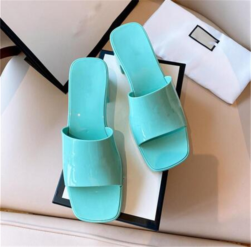 

2021 Designer woman Fashion Beach Thick bottom slippers platform Alphabet lady Sandals Leather rubber fruit slide High heel slides slipper Size 35-41, I need look other product