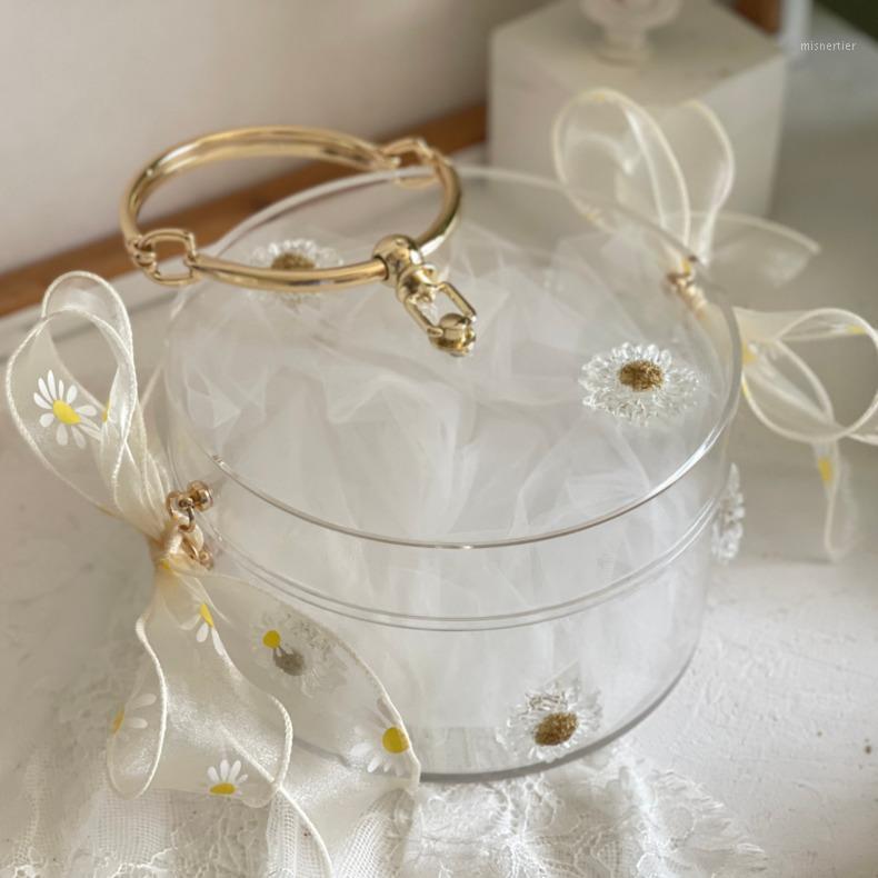 

Gift Wrap 1Pcs Handbag Wedding Baby Shower Birthday Chistmas Transparent Candy Acrylic Bridesmaid Girlfriend Lipgloss Packaging Box