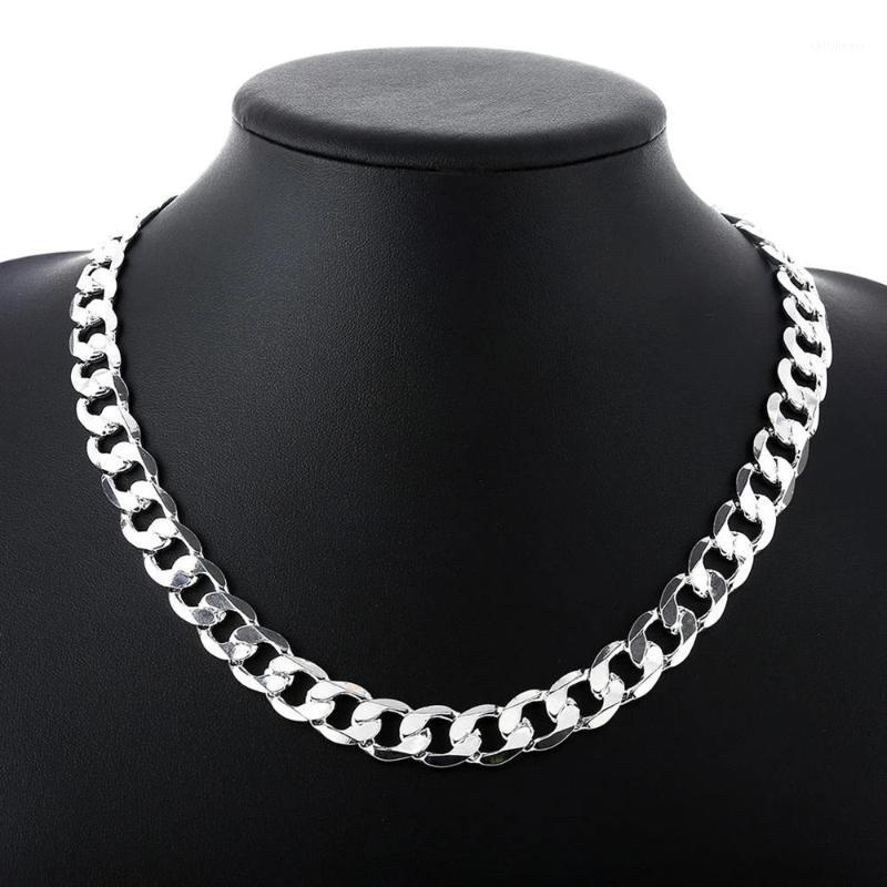 

Chains Special Offer 925 Sterling Silver Necklace For Men Classic 12MM Chain 18-30 Inches Fine Fashion Brand Jewelry Party Wedding Gift