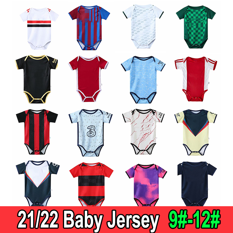 

2122 Paris Real madrid kids soccer jersey football kits baby Club Uniform Bodysuit maillot foot shirt camisa de futebol, Black;yellow