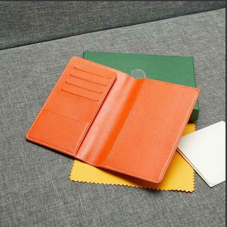 

bags Mens Women holder top quality Lady Wallet Flower printing Cards real Leather bags Purse Covers For Passports with box dust Clip, Red