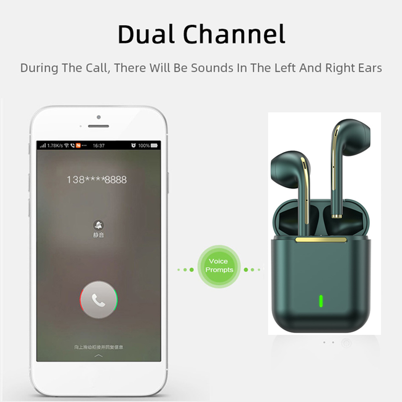 

TWS Bluetooth Headphones Stereo True Wireless Headset Earbuds In Ear Handsfree Earphones Ear Buds For iPhone Xiaomi & All Phones