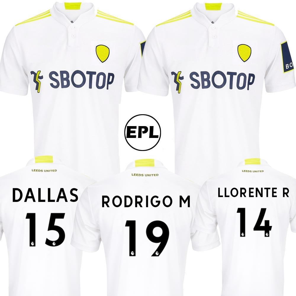 

21-22 soccer jerseys T ROBERTS HARRISON HERNANDEZ United COSTA BAMFORD ALIOSKI CLARKE football shirt Men Kids kit uniforms 21 22 Leeds, Home