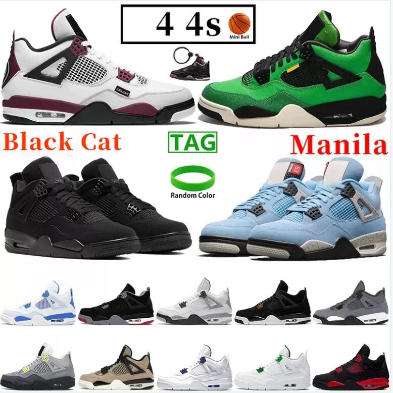 

Manila top 4 university blue 4s basketball shoes black cat fire red men sneakers starfish metallic orange green what the mushroom mens sports trainers, Shoes (39)