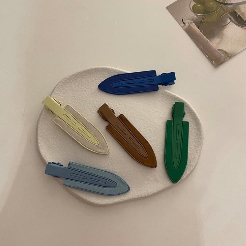 

Hair Clips & Barrettes 2021 Vintage Metal Hairpins Barrette Side Bangs Clip Rectangle Green Color Hairpin For Women Girls Accessories, Golden;silver